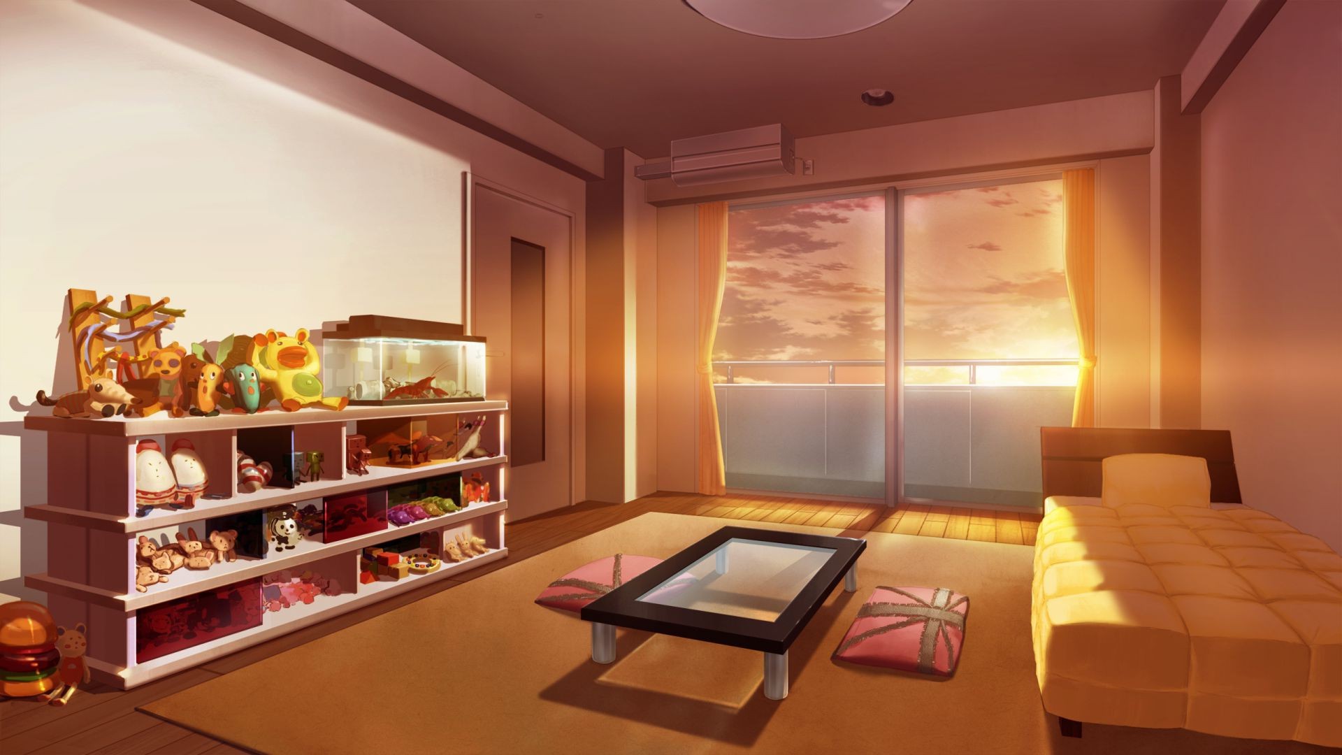 anime mobília quarto dentro de casa janela mesa cadeira design de interiores lugar casa casa piso tapete luxo família moderno sofá apartamento