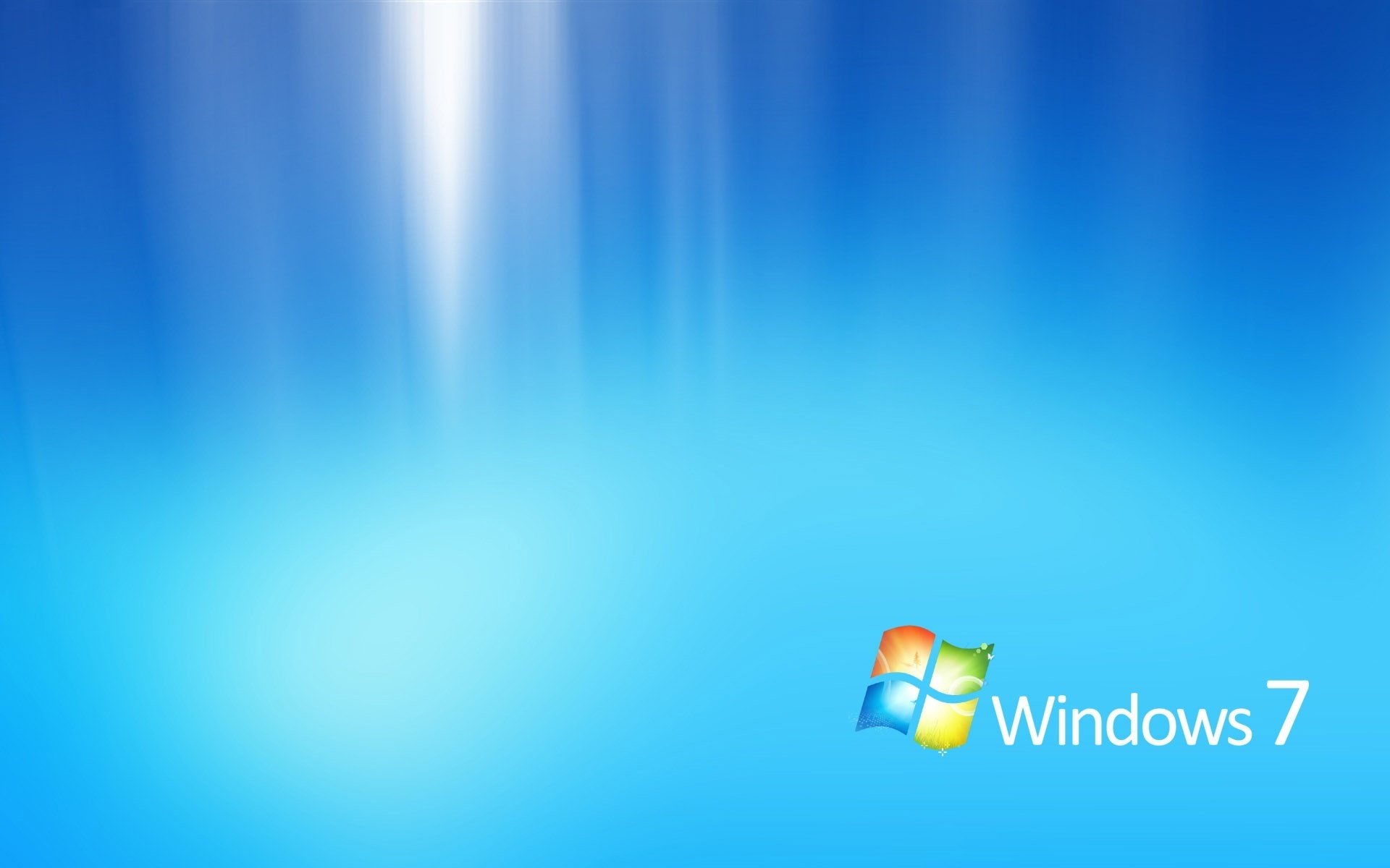 синеватый фон microsoft windows 7 эмблемы логотипы
