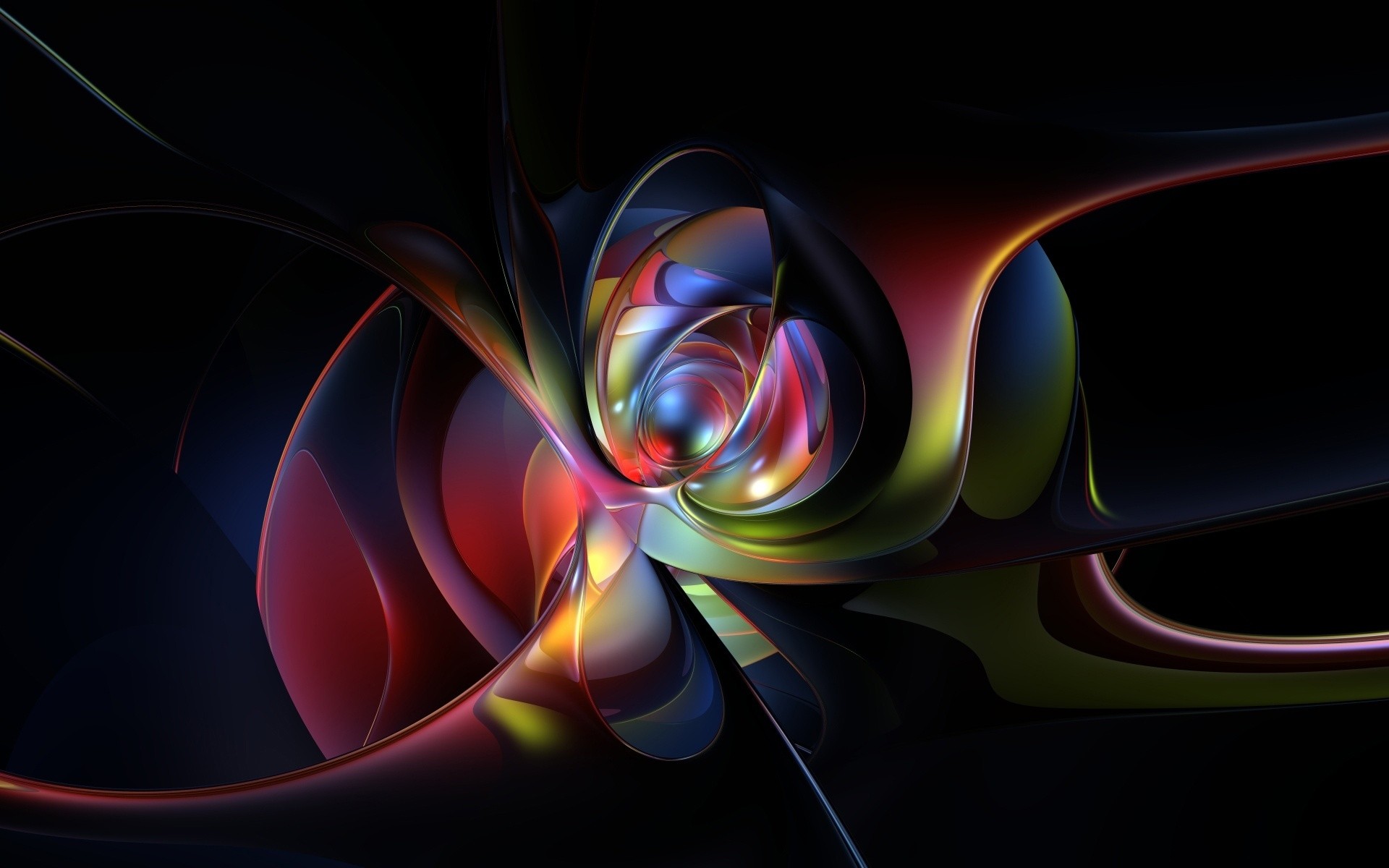 abstract curve fractal design dynamic line wave graphic wallpaper desktop motion illustration color art fantasy geometry light gradient bright loops effect colour