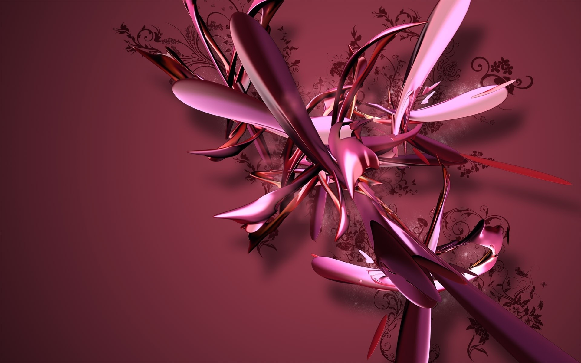 abstraktion natur hell elegant blatt blume rot kunst