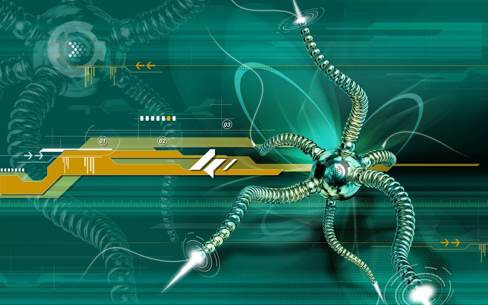 abstrakcja technologia pulpit ilustracja połączenie projekt pająk cyfrowy grafika