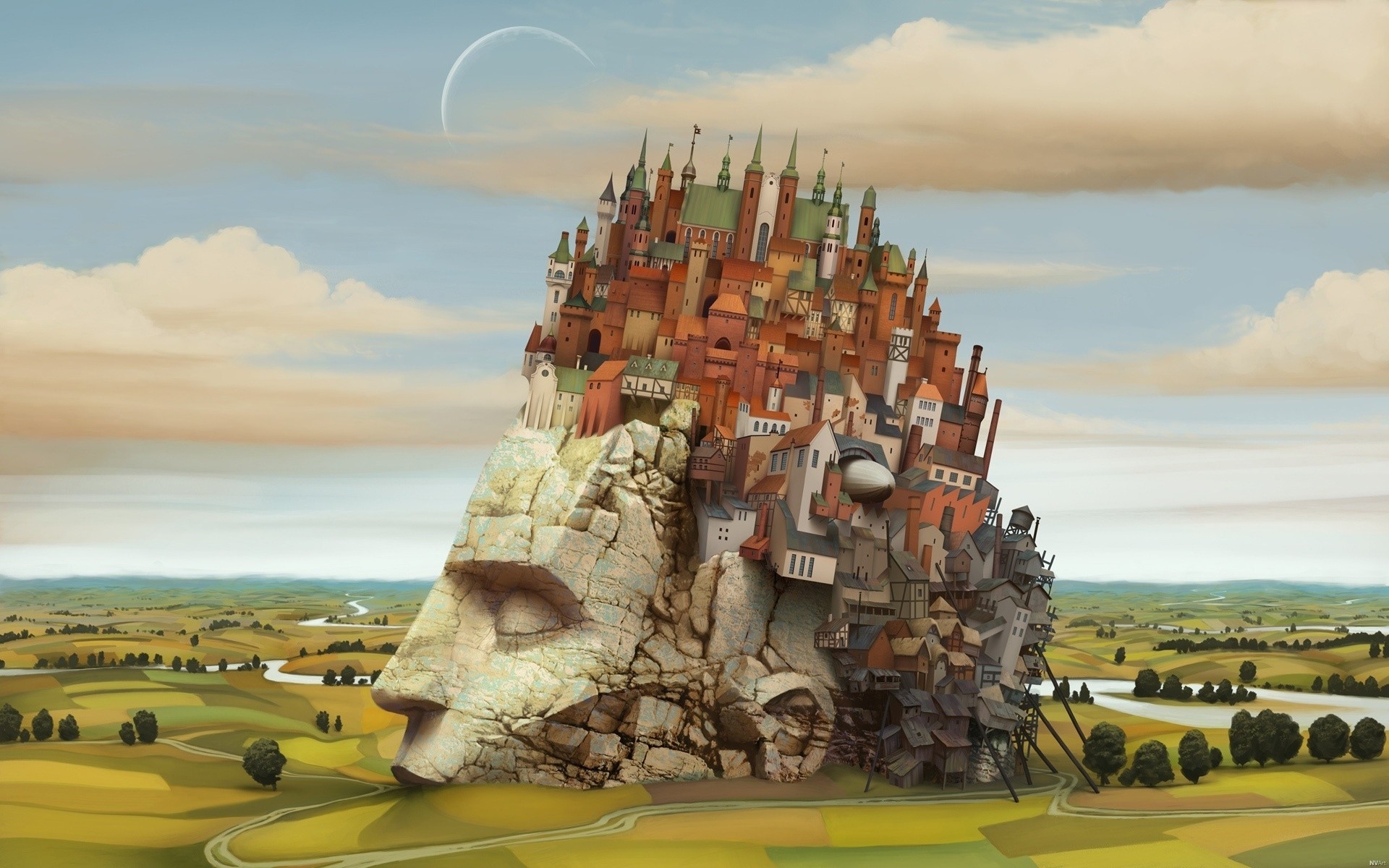 fantasy ciel voyage paysage eau à l extérieur été