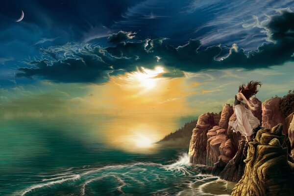 Landschaft zum Fantasy-Thema