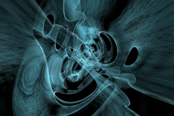 Patrón abstracto con humo