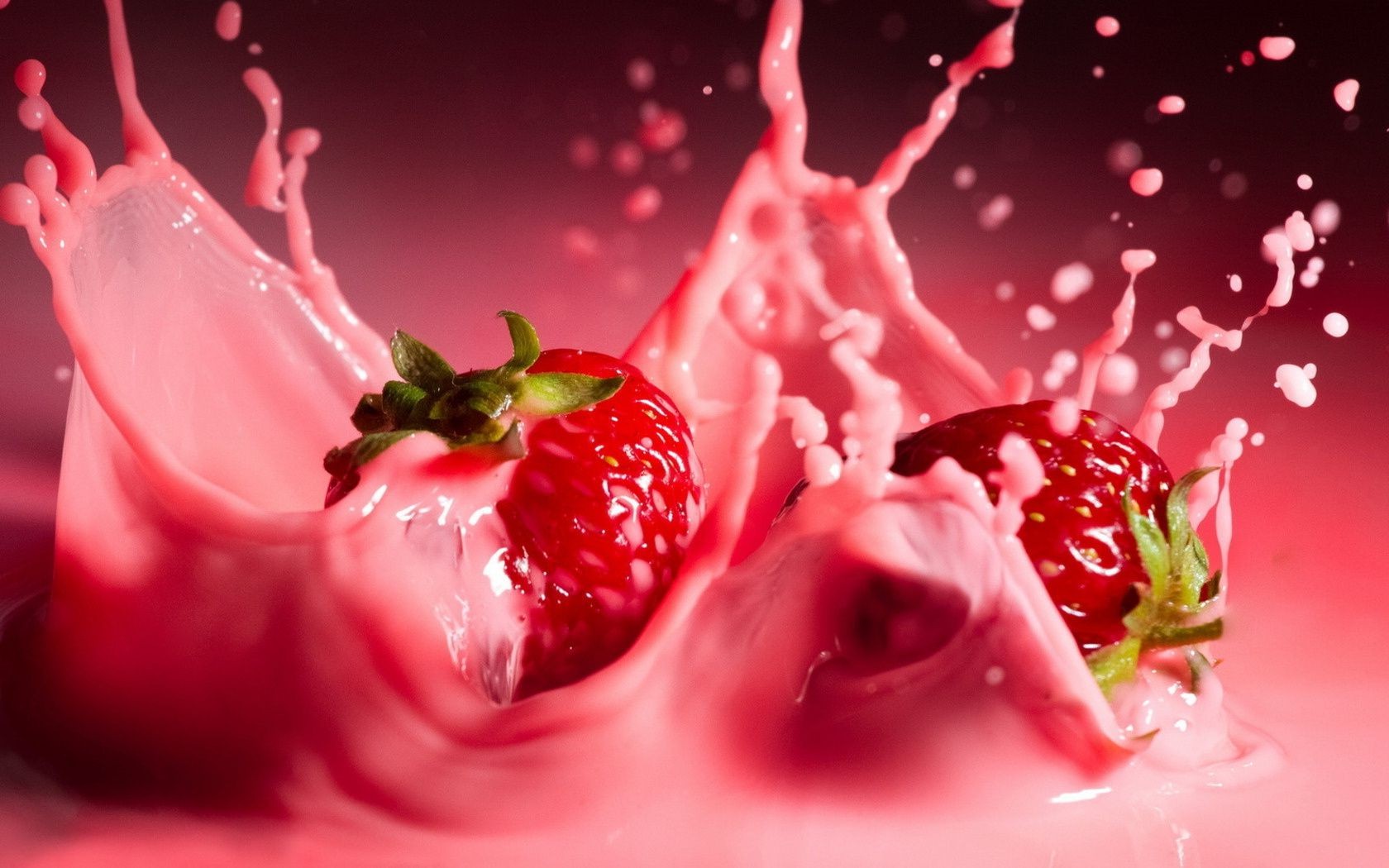 berries sweet cream strawberry drop food fruit creamy berry yogurt freshness milk