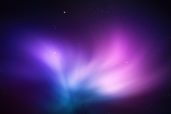 Galaxy in the abstraction of blue and purple Colors