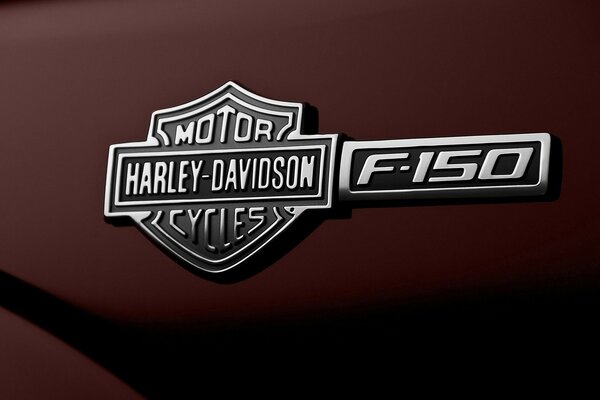 Ford f-150 Schilder mit Harley-davidson