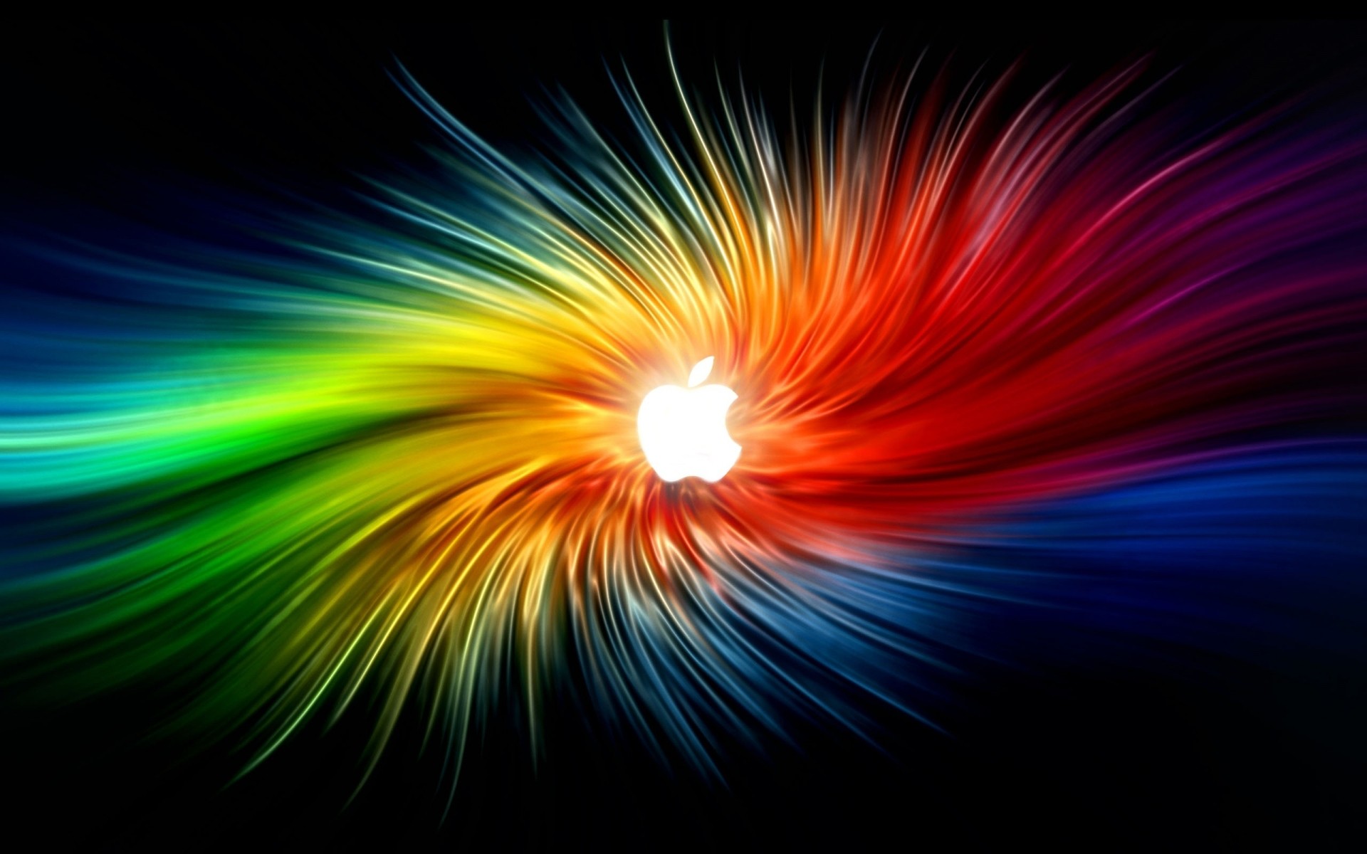 apple borrão explosão brilhante luz chama abstrato magia energia luminescência brilha flash flash