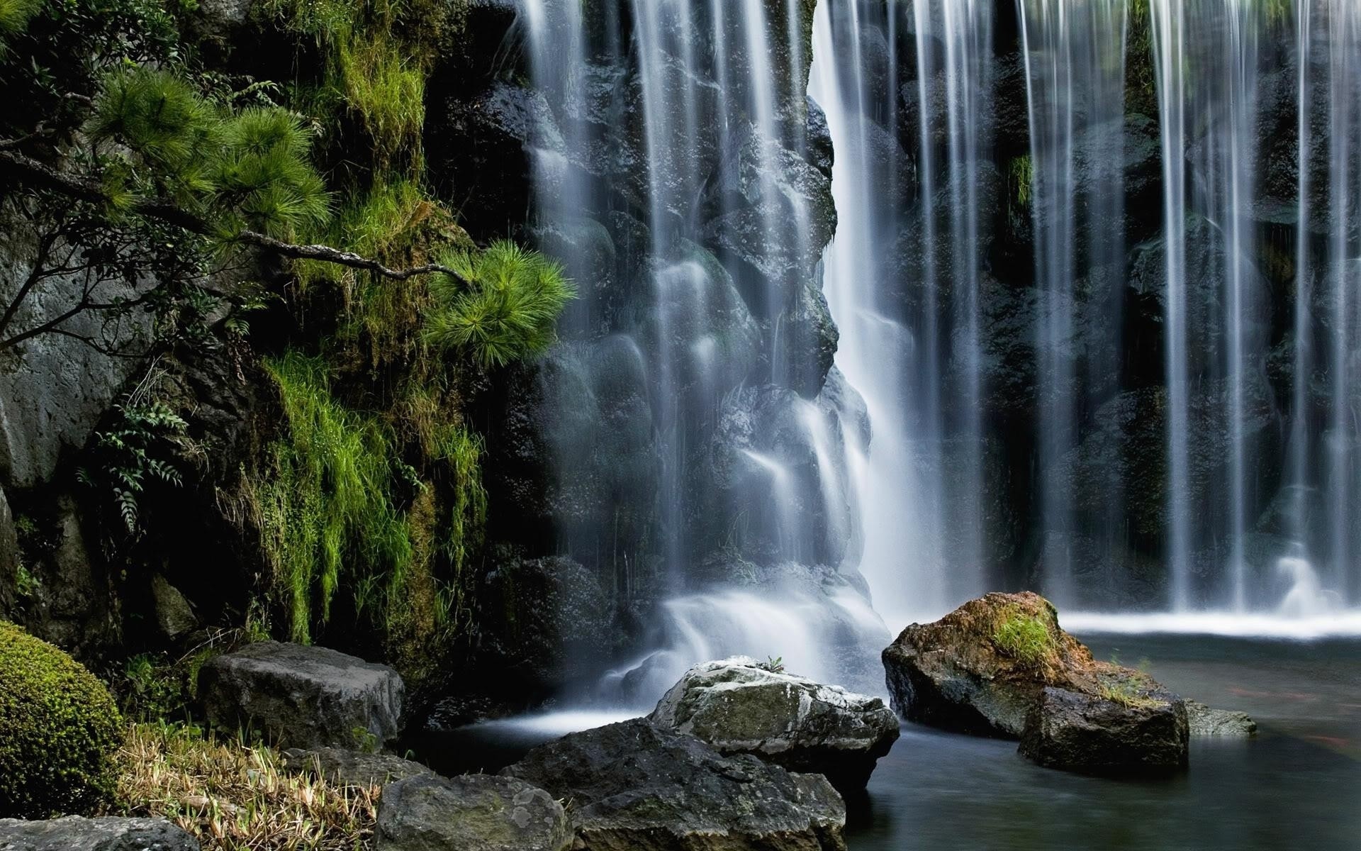 landscapes waterfall water nature river outdoors stream fall wood travel rock landscape cascade motion wet purity leaf moss wild