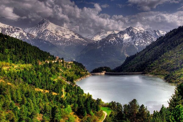 Journey to the clear waters of a mountain lake