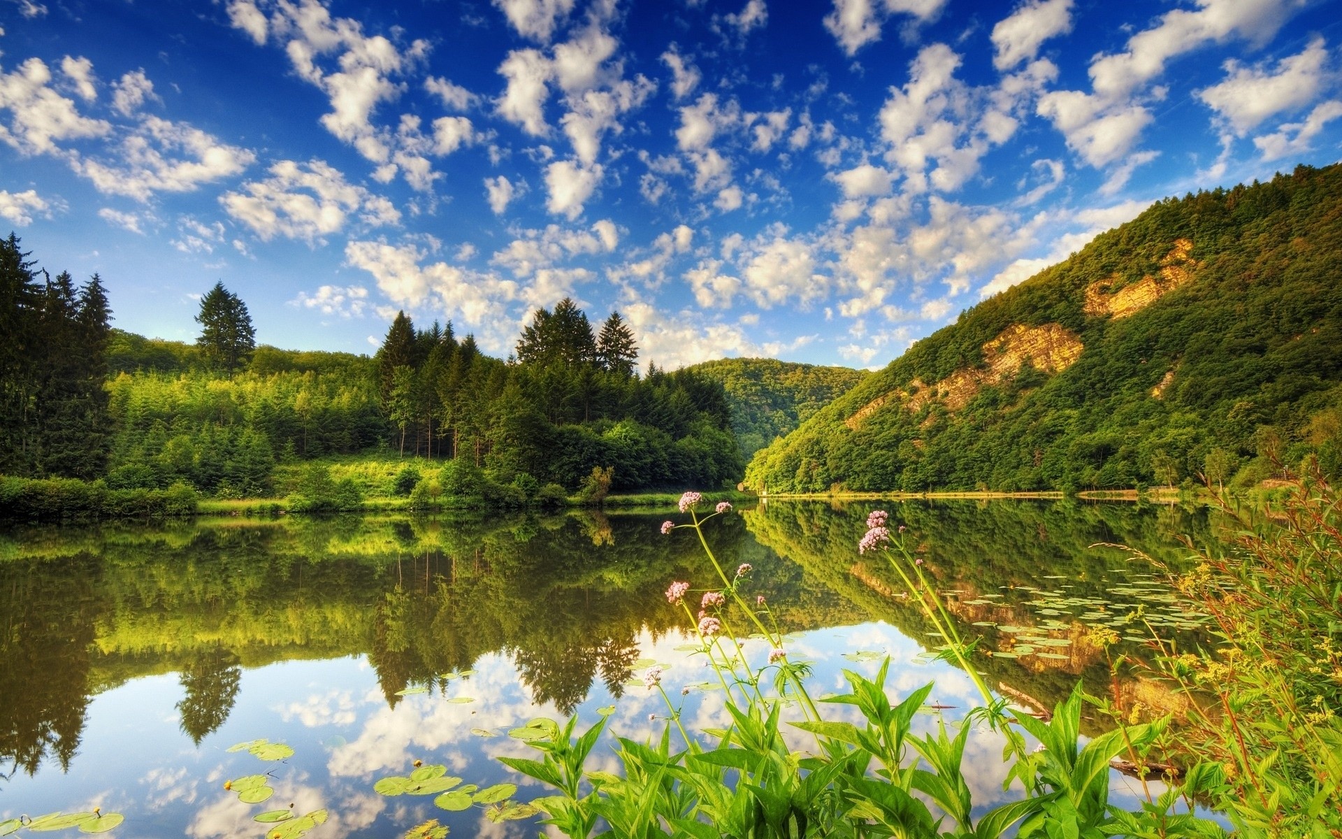 landscapes landscape nature water lake tree reflection scenic sky outdoors river travel mountain wood summer hill grass environment scenery rural