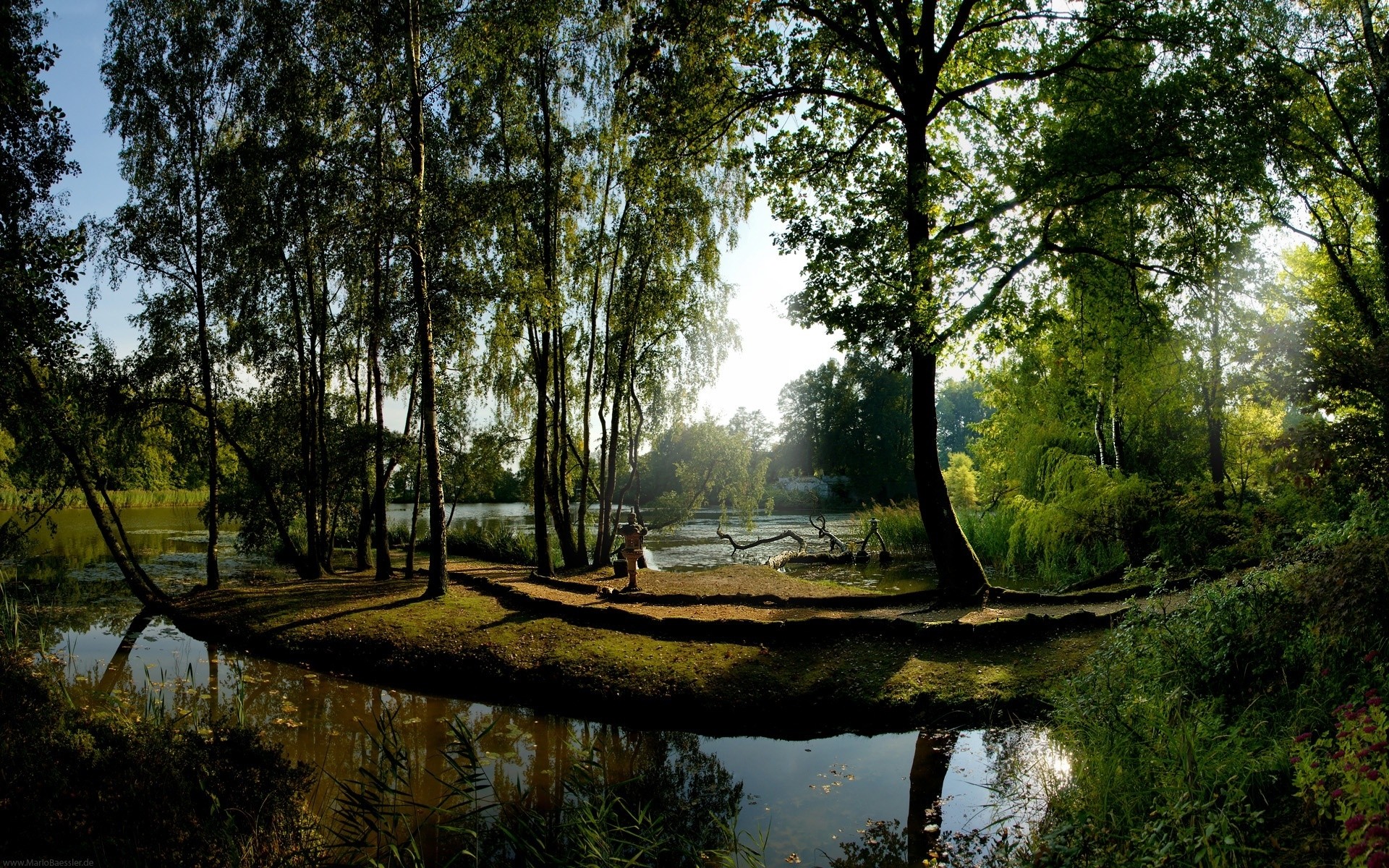 landschaft holz natur holz wasser landschaft reflexion blatt dämmerung park im freien fluss see gutes wetter schwimmbad sonne sommer medium licht gelassenheit