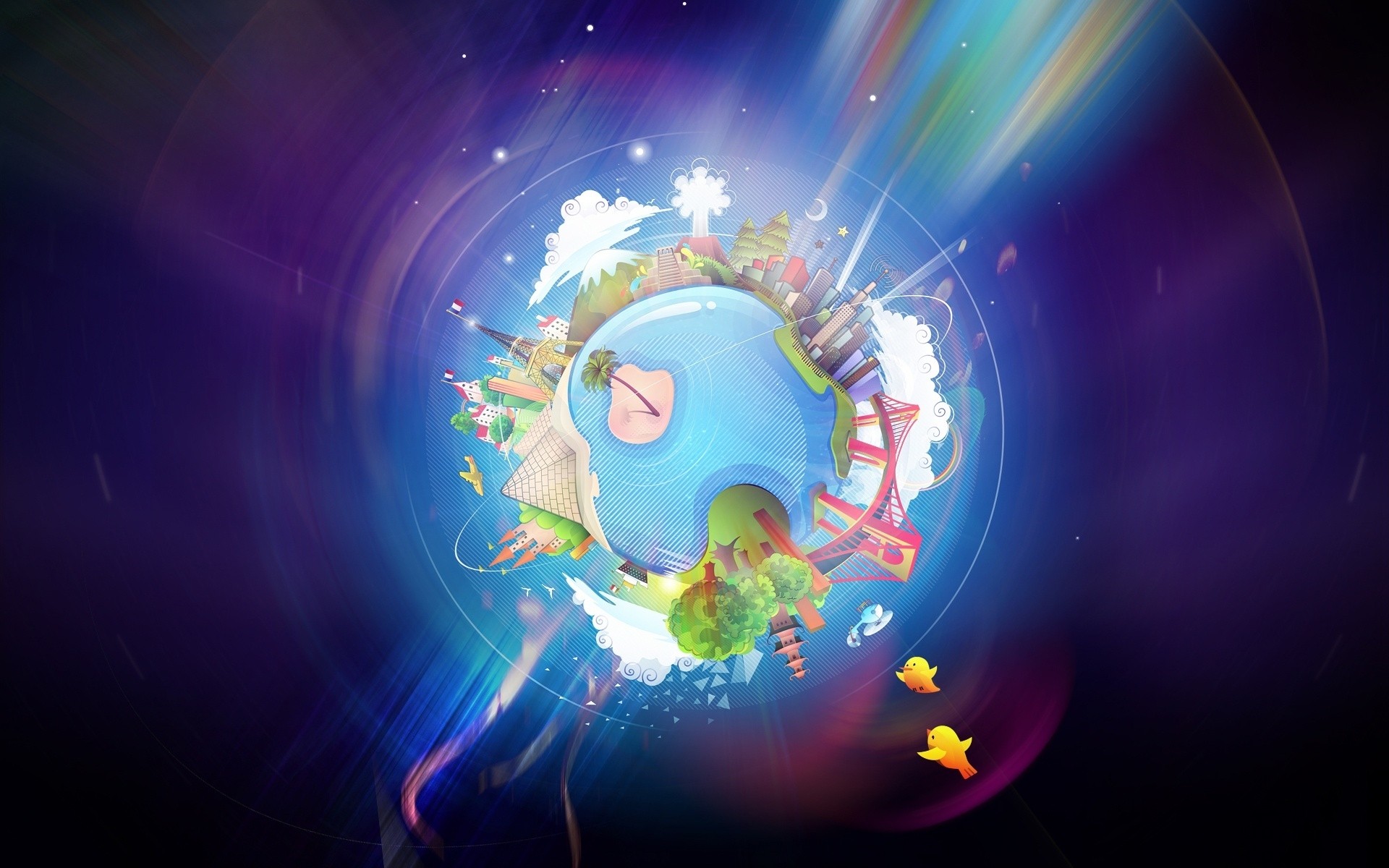 fantasy planet ball-shaped abstract illustration science graphic sphere space desktop spherical design energy bright technology map astronomy