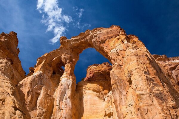 Weathered rocks against the sky