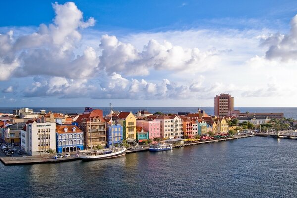 Colorful European cute houses