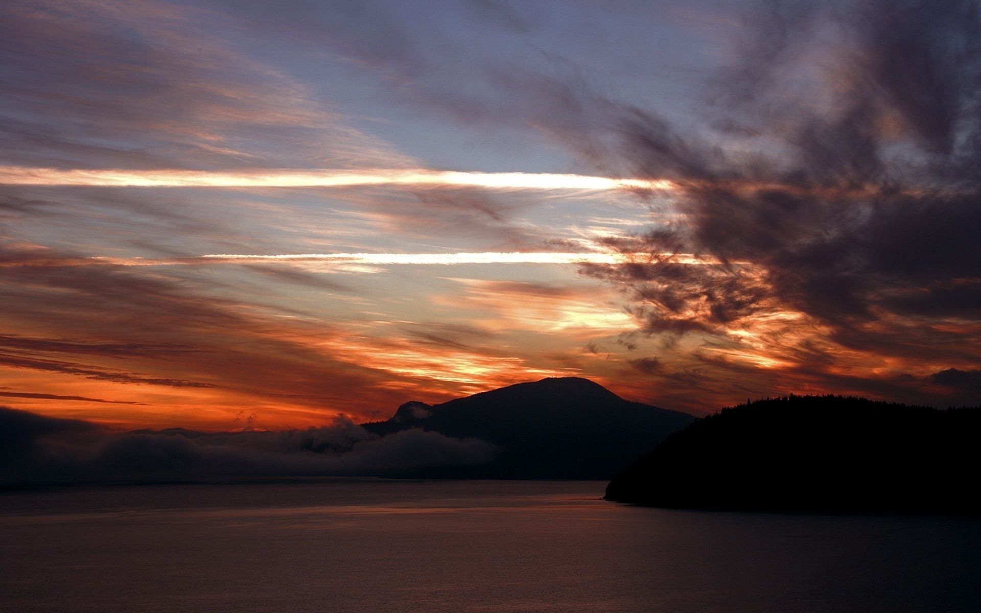 été coucher de soleil aube soir eau crépuscule paysage ciel montagnes soleil rétro-éclairé voyage plage