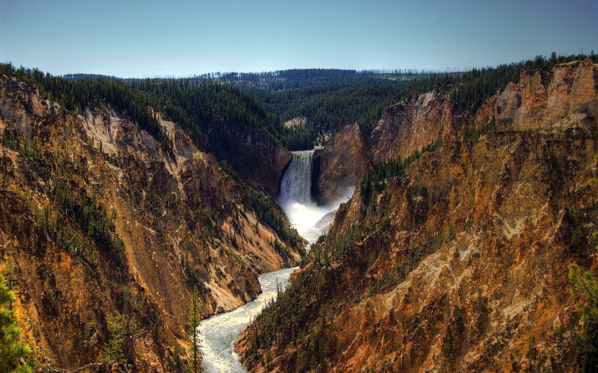 landscapes water waterfall river landscape travel nature mountain outdoors rock canyon wood scenic sky valley stream cliff