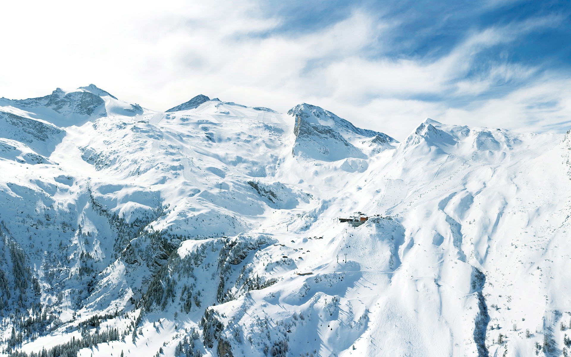 winter snow cold mountain ice glacier high mountain peak nature mountains