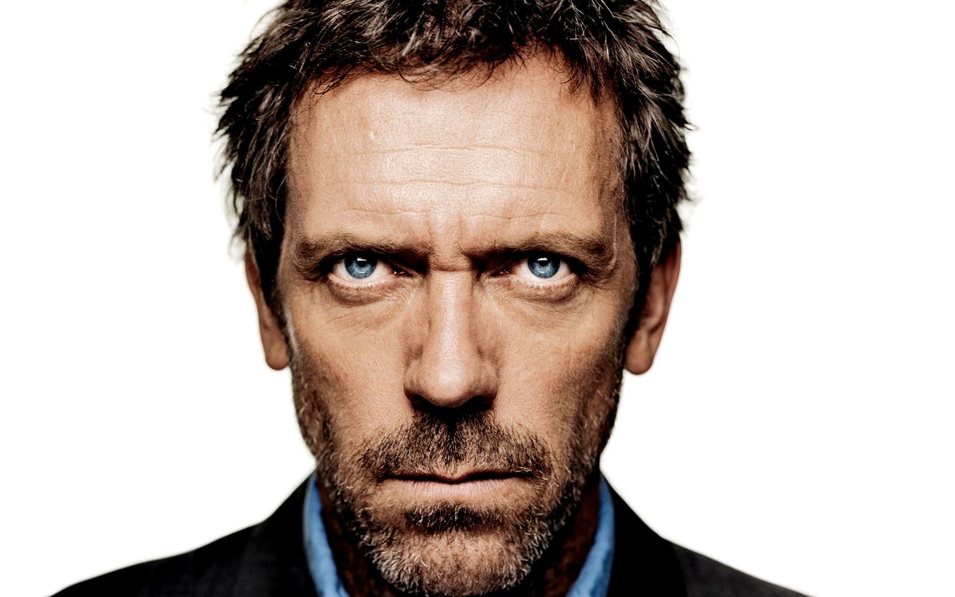 tv series man portrait fine-looking one isolated adult face house md hugh laurie