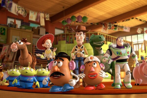 Personajes de dibujos animados Toy Story