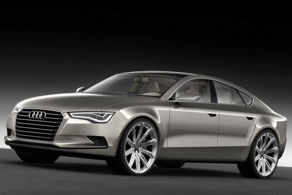 Auto Audi Metallic grau