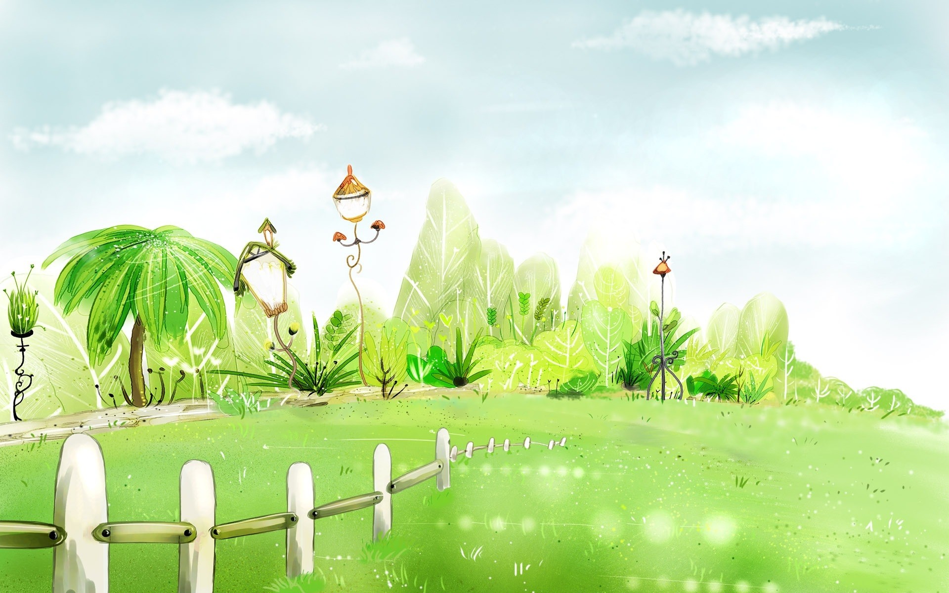 drawings nature grass sky leaf summer tropical flora garden growth agriculture landscape pasture outdoors tree fence wood water spring flowers