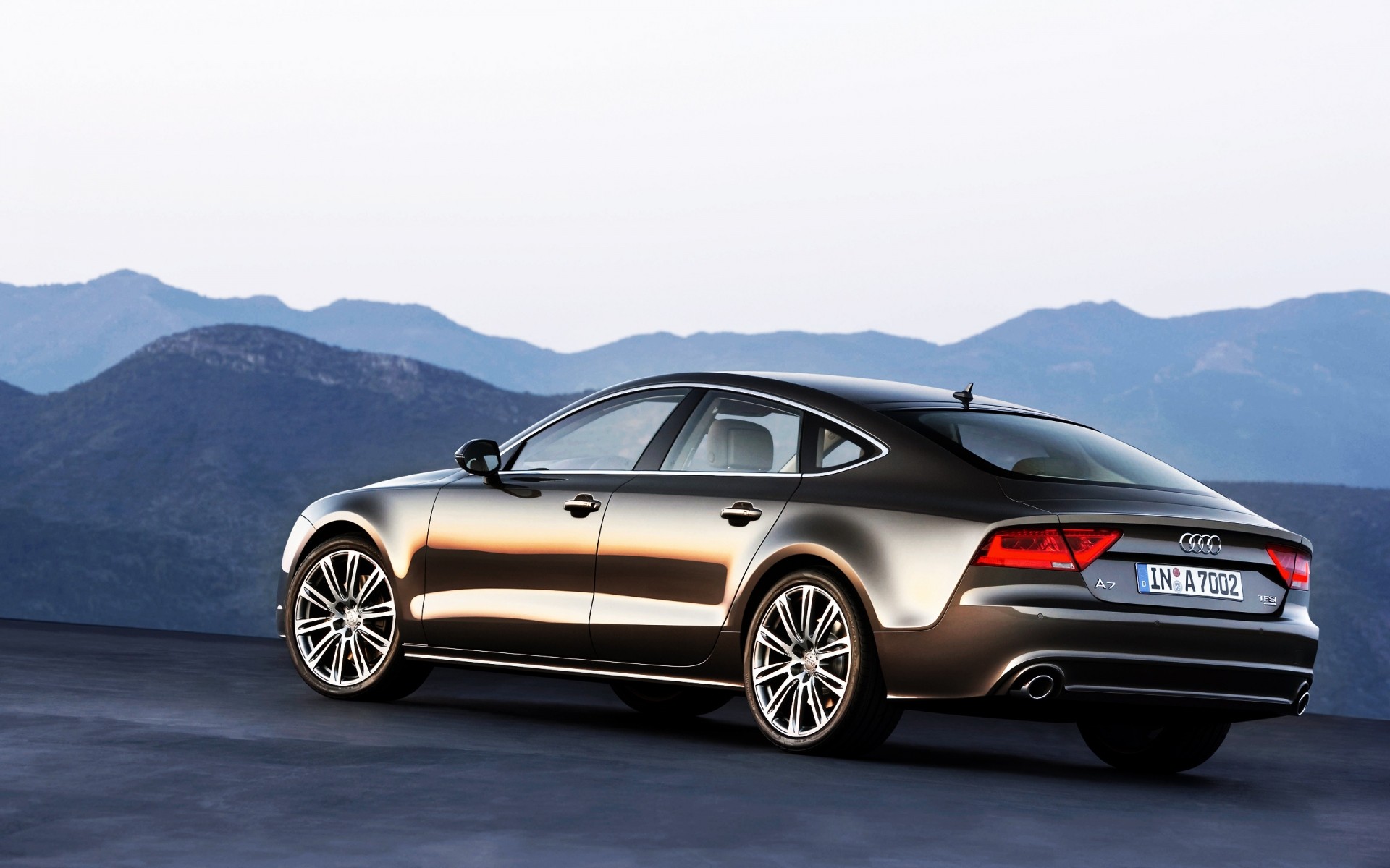 audi coche coche automotriz mediodía asfalto rápido sistema de transporte negro audi a7