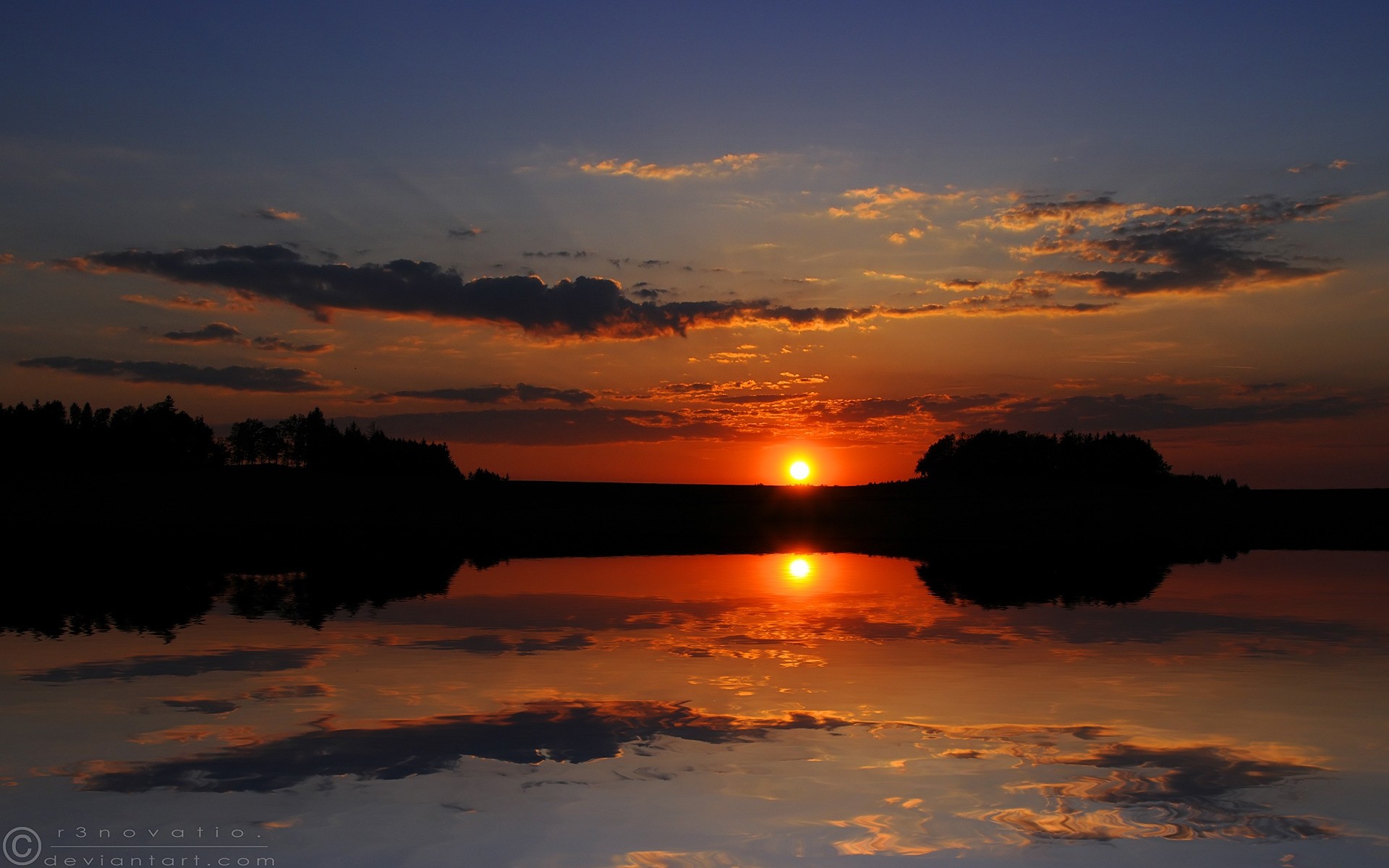 paisaje puesta de sol amanecer sol noche crepúsculo cielo paisaje agua luz buen tiempo silueta