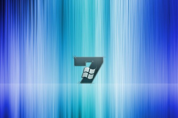 Screensaver desktop di windows 7 strisce di luce tono blu