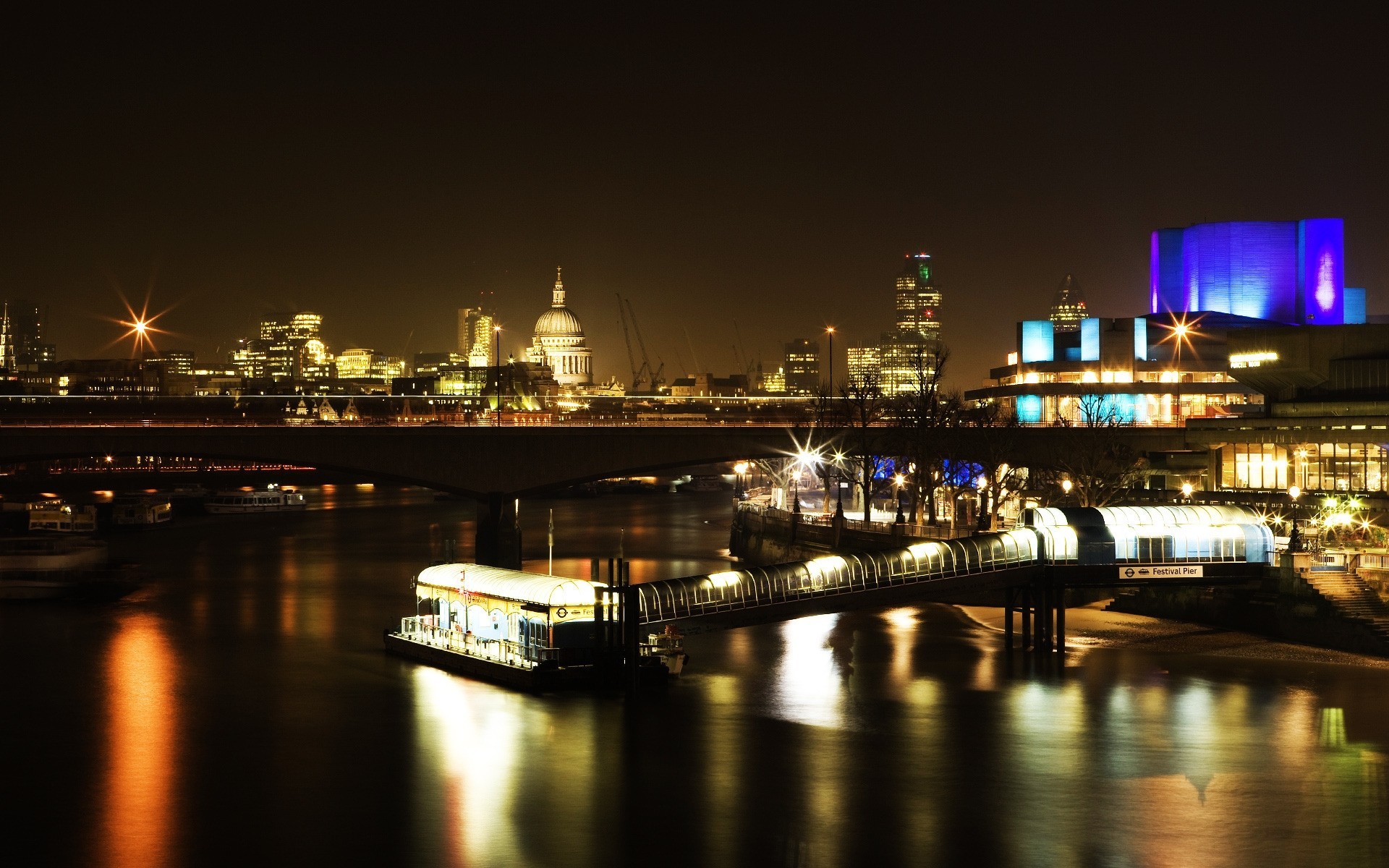 city water river travel bridge architecture dusk evening cityscape reflection sunset harbor sky waterfront skyline pier building transportation system light