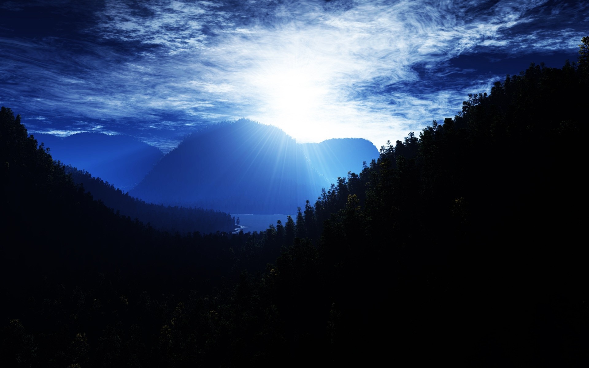 景观 景观 日落 山 天空 黎明 傍晚 自然 雾 光 户外 黄昏 树 月亮 旅行