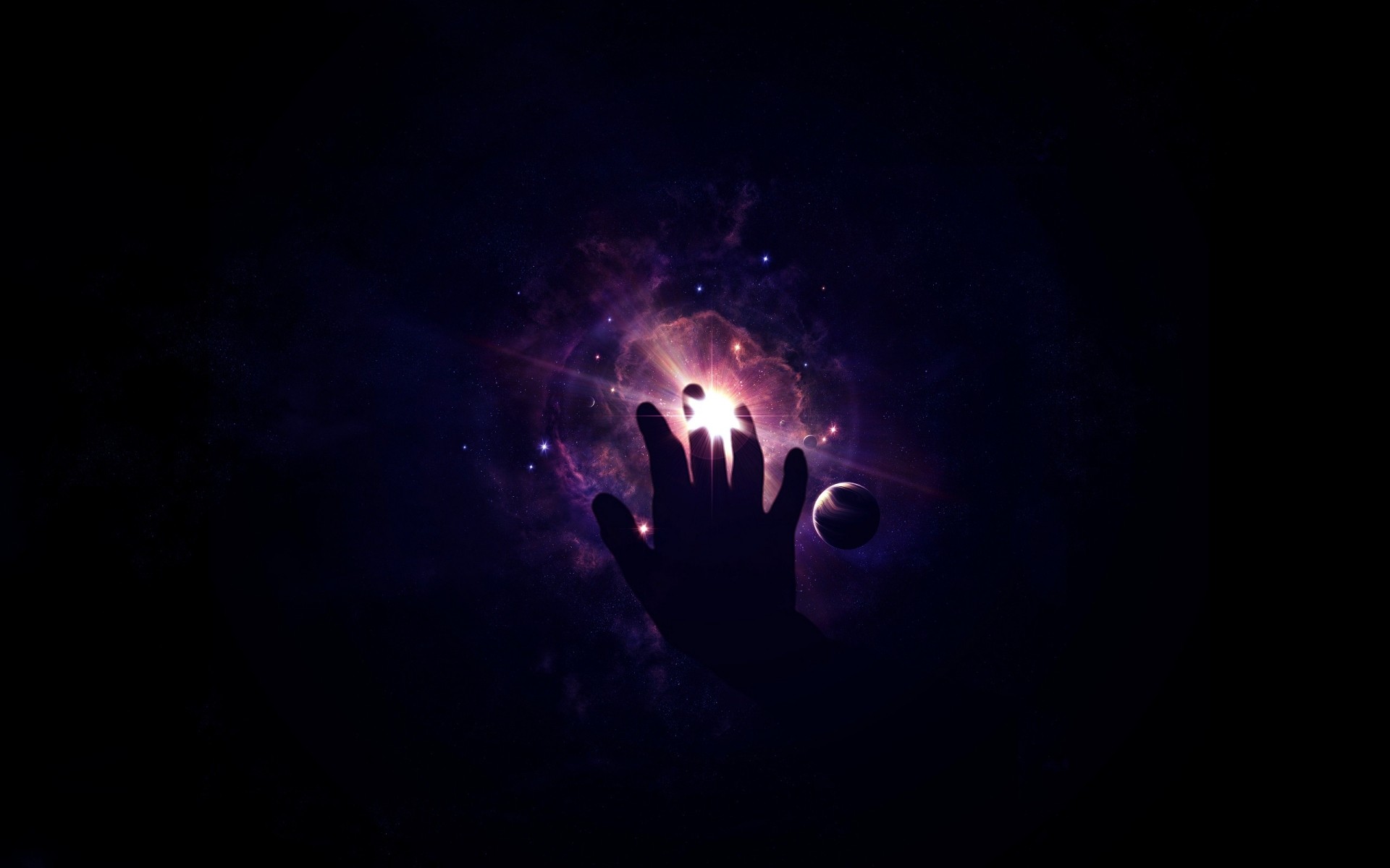 photo manipulation light dark abstract energy flame desktop space