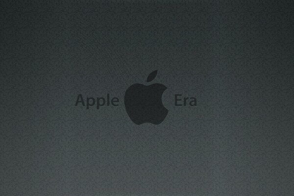 Apple logo on a dark background