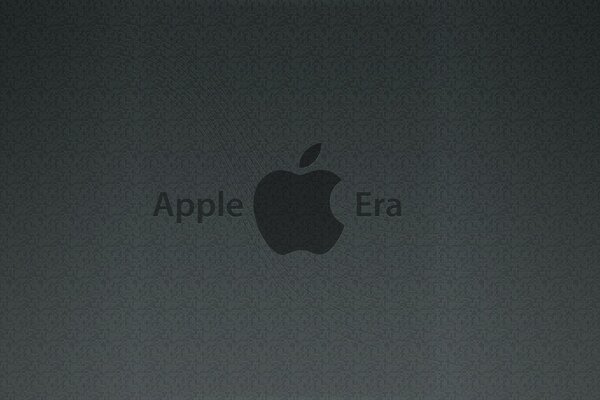 एक अंधेरे पृष्ठभूमि पर एप्पल लोगो