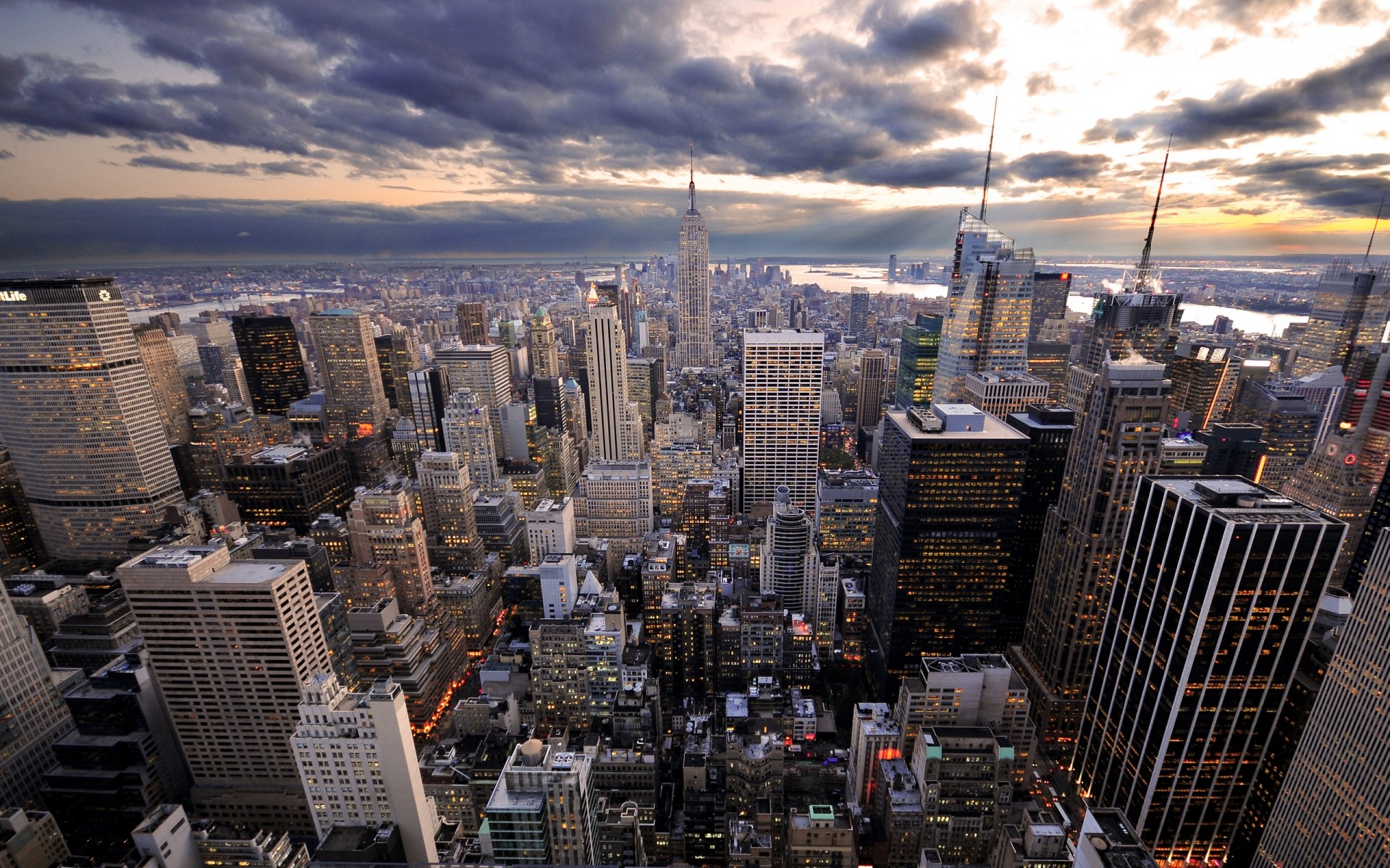 abd şehir manzarası şehir gökdelen ev mimari kentsel ofis seyahat hava şehir merkezinde panoramik gün batımı panorama manzara iş ışık kule new york city