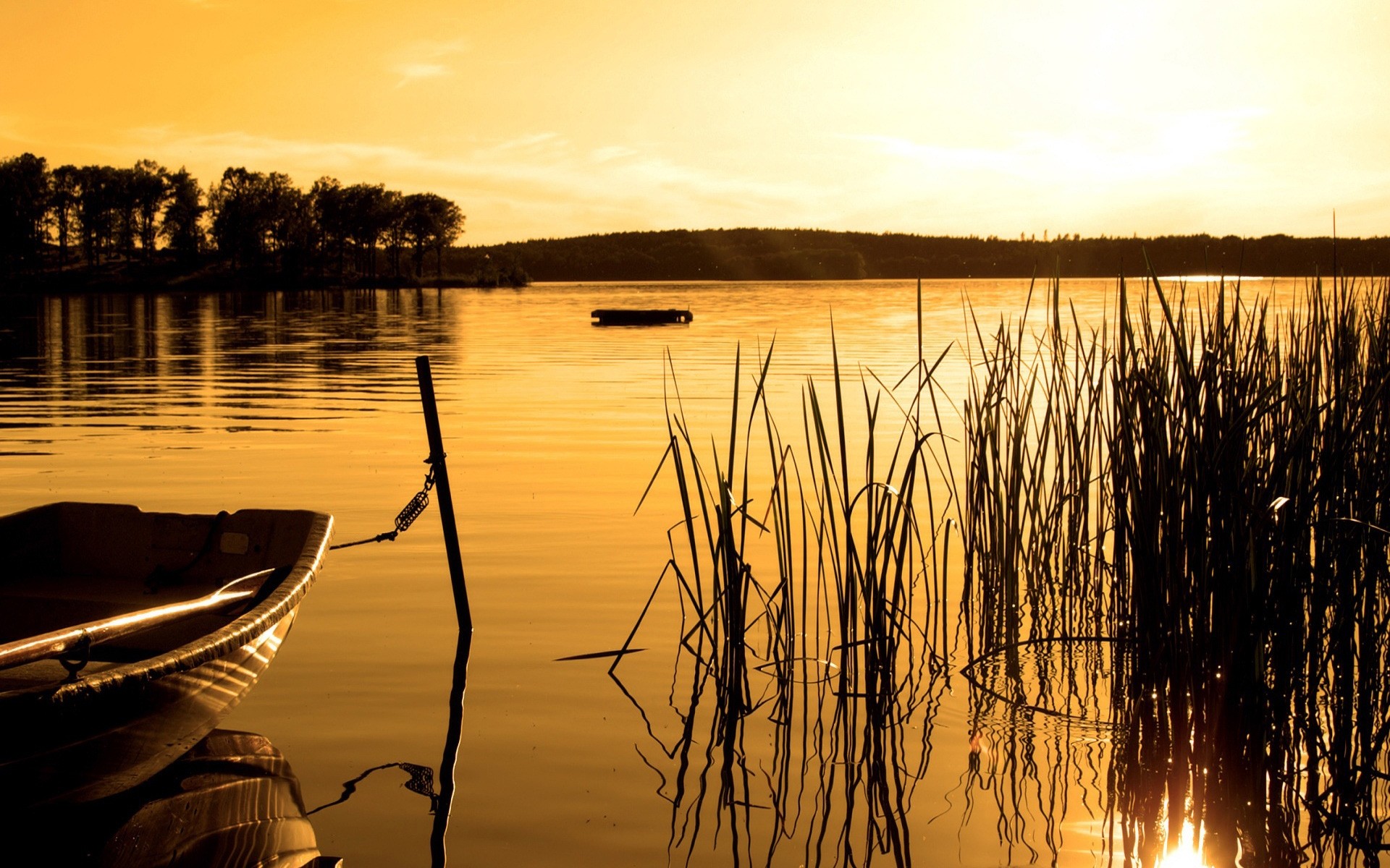 paisaje puesta de sol agua amanecer reflexión lago noche crepúsculo naturaleza sol río sangre fría cielo reed paisaje al aire libre verano placid buen tiempo árboles plantas barco