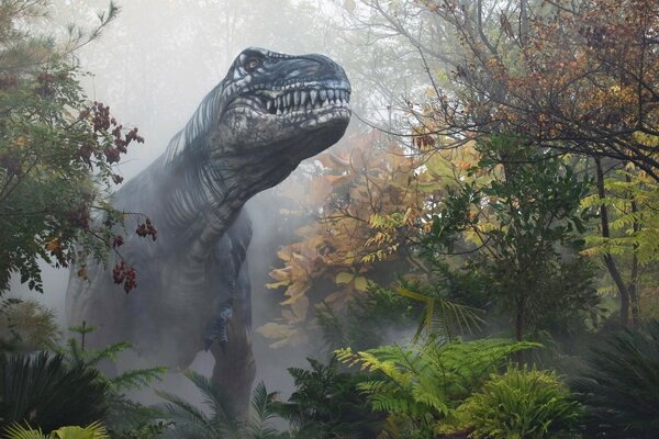 Grand dinosaure dans la nature