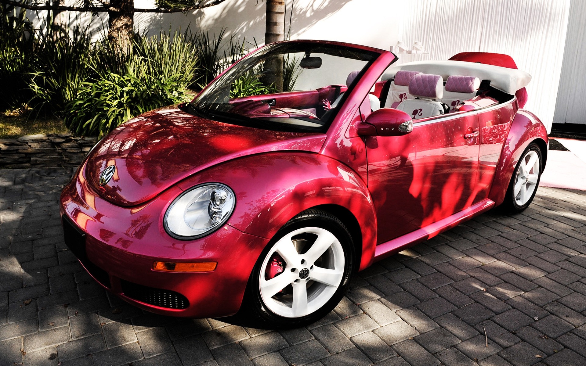 volkswagen carro carro automóvel disco rodas mostrar sistema de transporte exposição rápido coupe apresse-se conversível rosa