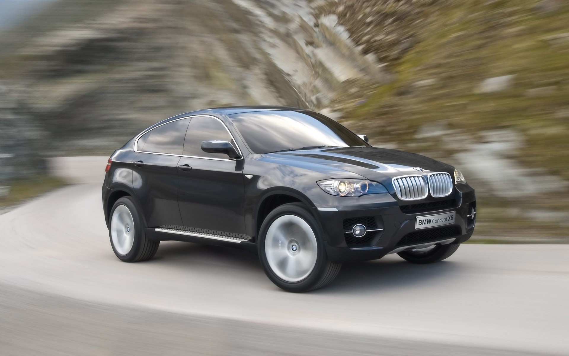 bmw voiture voiture dépêchez-vous asphalte trottoir rapide midi noir automobile action système de transport roues disque route course coupé flou bmw x6