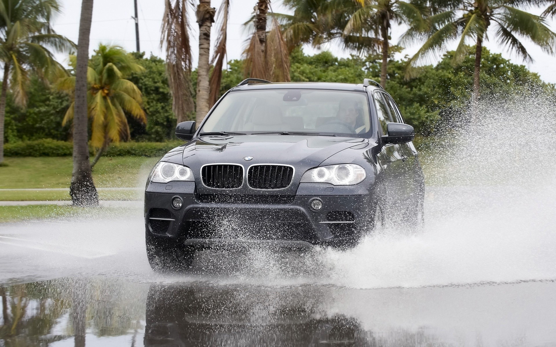 bmw acqua auto pioggia auto albero all aperto meteo sistema di trasporto traffico viaggi paesaggio ambiente strada luce del giorno fiume bmw x5