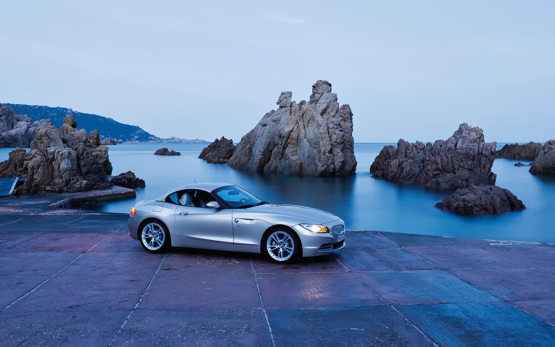 bmw meer strand ozean meer reisen wasser landschaft himmel natur auto schön auto bmw z4 zu vermieten