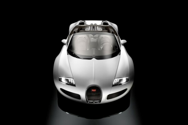 Photo noir et blanc Bugatti Veyron