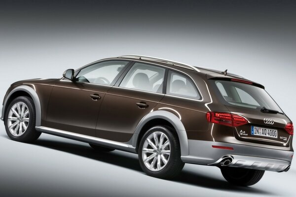 Audi crossover car brown