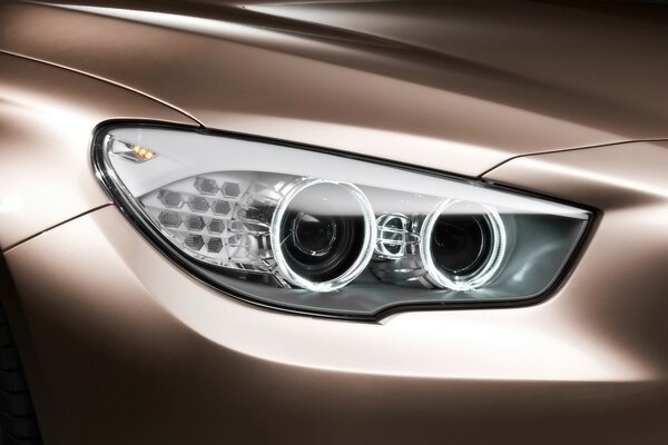 Stylish headlights for the new bmw car