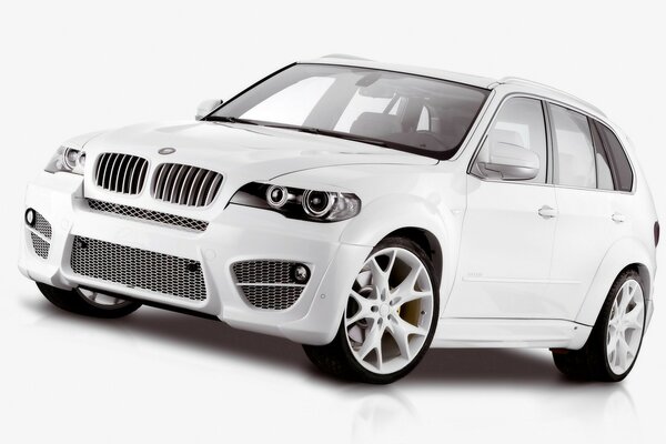 BMW white car model