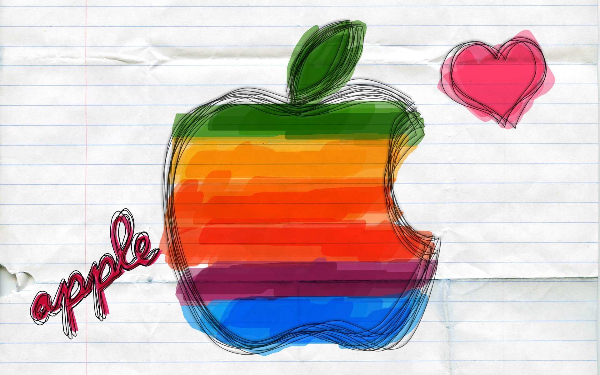 apple bureau couleur illustration conception fond logo apple logo apple