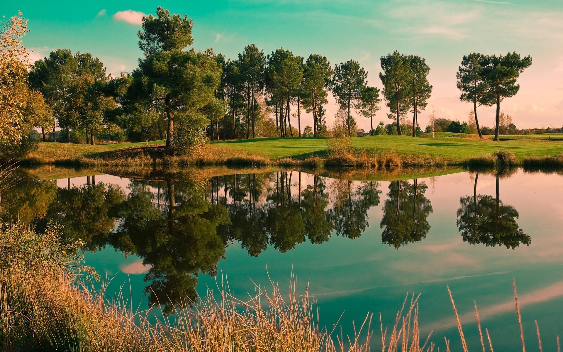 landschaft baum see reflexion landschaft wasser natur dämmerung pool gras fluss sonnenuntergang im freien sommer himmel landschaftlich idylle sonne holz landschaft hintergrund