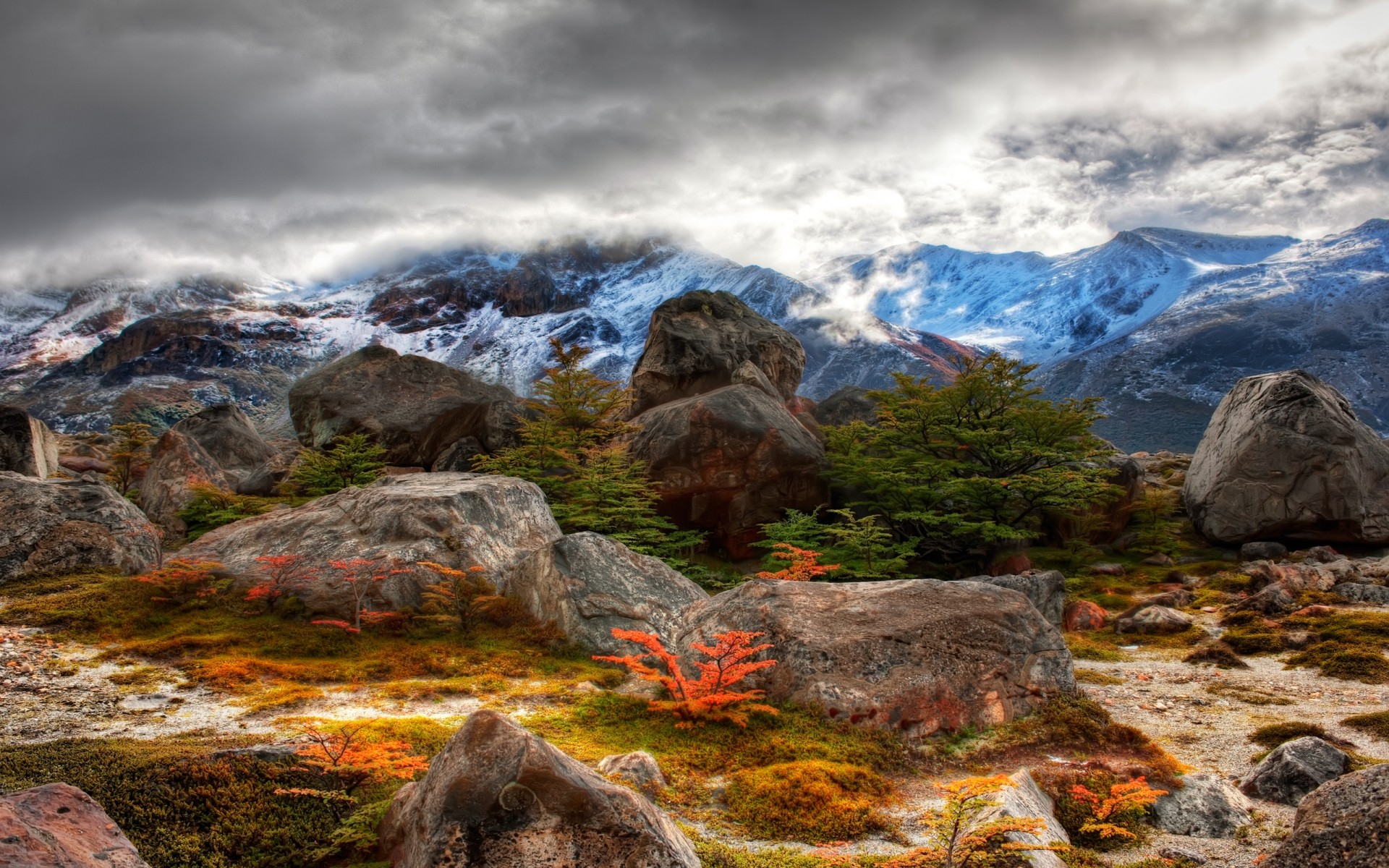 landschaft landschaft wasser rock reisen natur berge himmel sonnenuntergang im freien schnee landschaftlich dämmerung drh steine pflanzen bäume