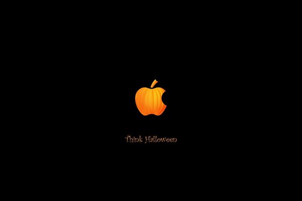 Das Apple-Logo im Halloween-Stil