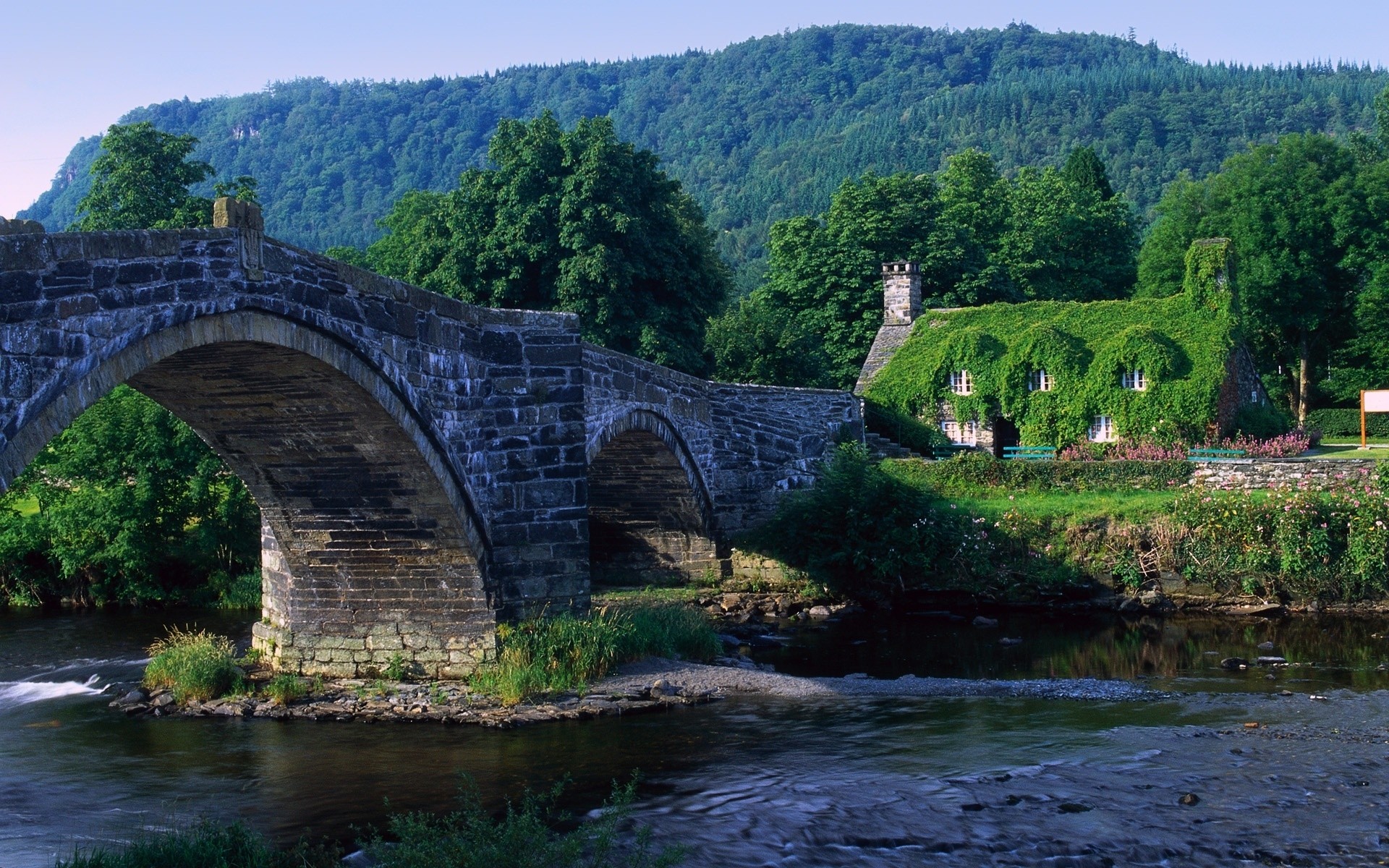 landschaft wasser fluss brücke reisen landschaft stein architektur natur holz tourismus landschaftlich im freien sommer fluss see holz berg rock himmel dorf